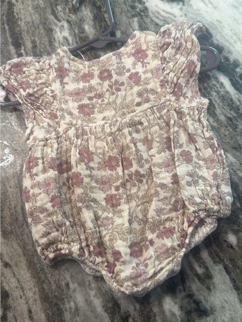 Rylee + Cru Cream Floral romper